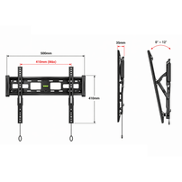Suporte Articulado para TV 32 a 65 Polegadas VESA 400x400 Até 36,4kg Tomate MT-26 - 8389