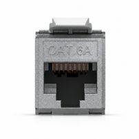 Keystone Jack Blindado Cat6A RJ45 Ubiquiti UACC Keystone Jack C6A Pack com 12 Unidades - 8457