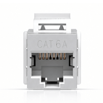 Keystone Coupler Cat6A RJ45 Blindado Ubiquiti UACC Keystone Coupler C6A Pack com 12 Unidades - 8458