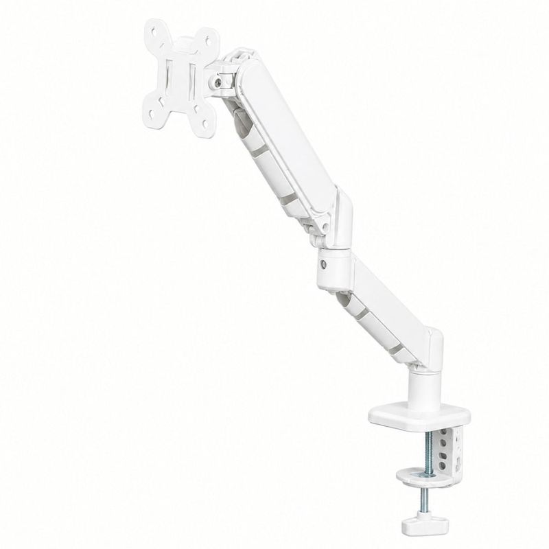Suporte monitor ajustável 13 a 32 com pistão a gás vesa 100x100 | branco - 8473