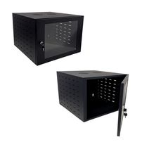 Mini Rack de Parede 6U por 370 Preto - Start - 7019