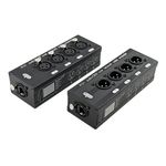 Extensor xlr macho/femea via rj45 - 4 canais