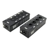 Extensor de Áudio e DMX 4 Canais RJ45 XLR Macho/Fêmea para Cabo de Rede - 8439