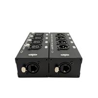 Extensor de Áudio e DMX 4 Canais RJ45 XLR Macho/Fêmea para Cabo de Rede - 8439