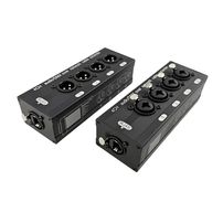 Extensor de Áudio e DMX 4 Canais RJ45 com Conectores Combo XLR/P10 e XLR Macho - 8440