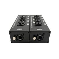 Extensor de Áudio e DMX 4 Canais RJ45 com Conectores Combo XLR/P10 e XLR Macho - 8440