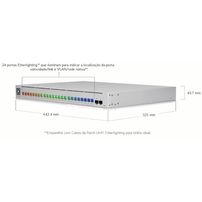 Switch Ubiquiti UniFi Pro Max 24 - USW-Pro-Max-24 24 portas (8×2.5GbE + 16×1GbE) + 2×SFP+ 10G | Camada 3 | Etherlighting - 8183
