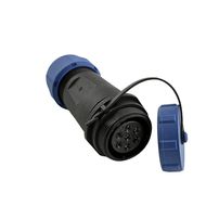 Conector 7 Pinos 5A Power Aviação Acoplador Fêmea - 8446