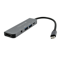 Hub USB-C 5 em 1 com HDMI 4K, USB 3.0, USB 2.0, PD 87W e P2 Tomate MTV-615 - 8525