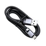 Cabo usb para tipo c 1,2m 5v 2.4a 6mm turbo preto tc-202c