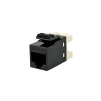 Keystone RJ45 Fêmea Cat6 UTP 180° Preto MPT Cable - 8517