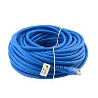 Patch Cord Cat6 RJ45 U/UTP 24AWG Cobre 20 Metros Azul Connect Pro - 7692