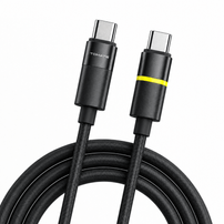 Cabo USB Tipo-C para Tipo-C Tomate TC-221CC 60W 1 Metro com LED Silicone Turbo - 8571