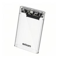 Case Gaveta para HD e SSD 2,5" SATA III USB-C 3.1 Transparente Exbom CGHD-40 - 8580