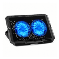 Suporte Cooler para Notebook até 17" com 2 Ventoinhas LED Azul X3 Exbom 04776 - 8581