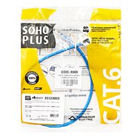 Patch Cord CAT.6 Azul SohoPlus 0,50 Metros - 6569
