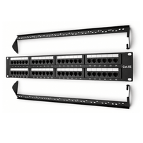 Patch Panel 48 Portas Cat5e com 2 Guias Traseiras - 1353
