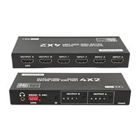 Divisor de Vídeo HDMI Matrix 4x2 4K HDR com ARC Tomate MHD-214A - 8481