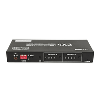 Divisor de Vídeo HDMI Matrix 4x2 4K HDR com ARC Tomate MHD-214A - 8481