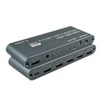 Switch hdmi 5p c/ controle e ir 8k 8k501